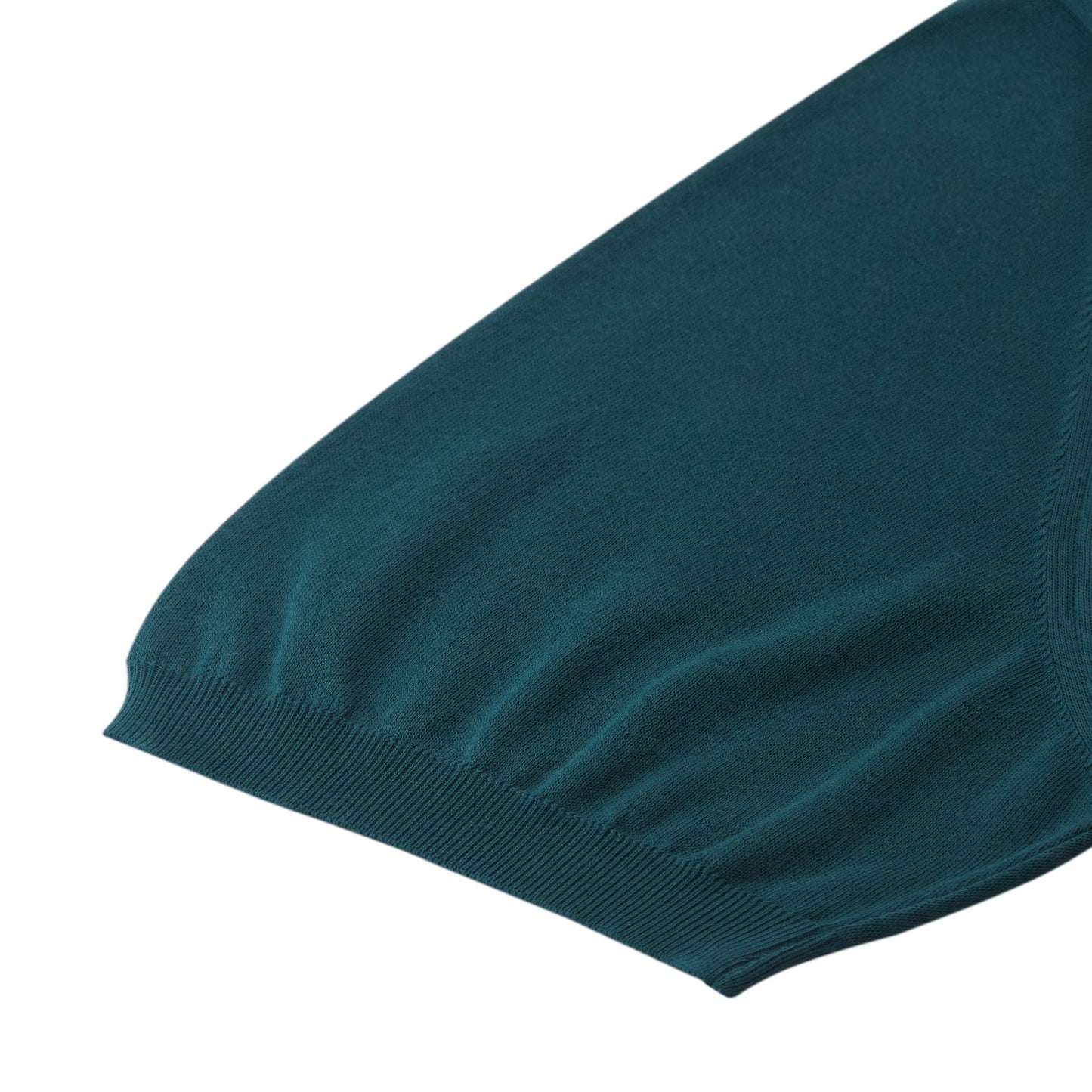 Svevo Slim-Fit Cotton Pine Green Polo Shirt - SARTALE