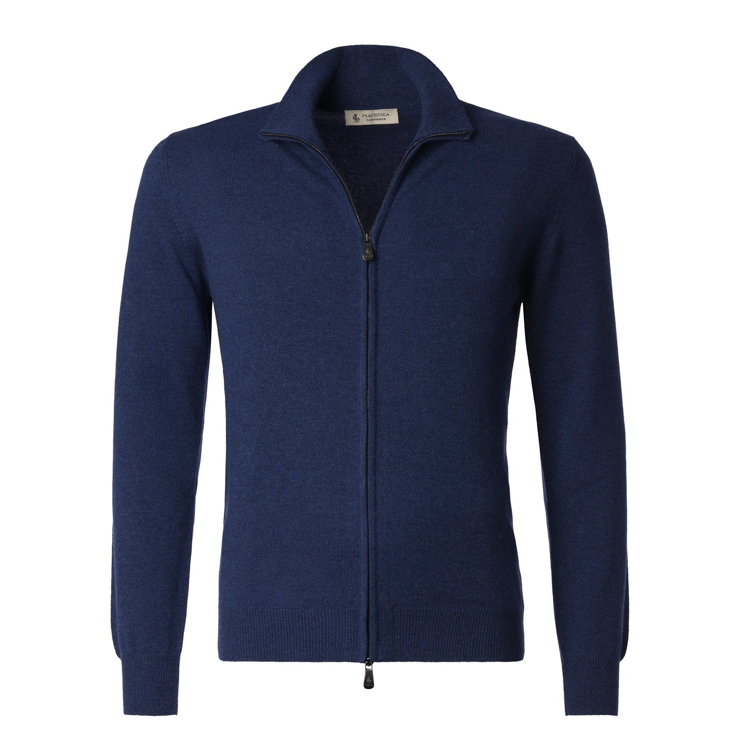 Piacenza Cashmere Zip-Up Cashmere Sweater in Blue - SARTALE
