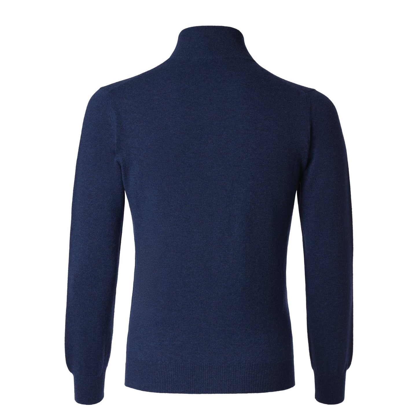 Piacenza Cashmere Zip-Up Cashmere Sweater in Blue - SARTALE