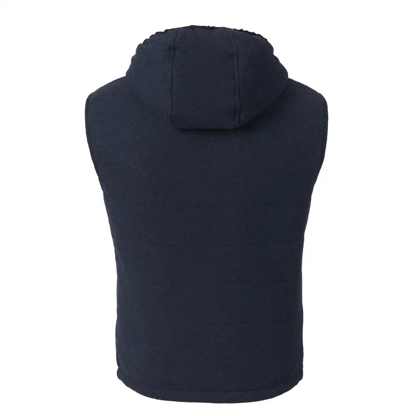 Cotton and Cashmere-Blend Hooded Vest