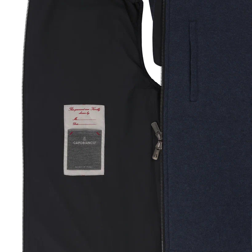 Cotton and Cashmere-Blend Hooded Vest
