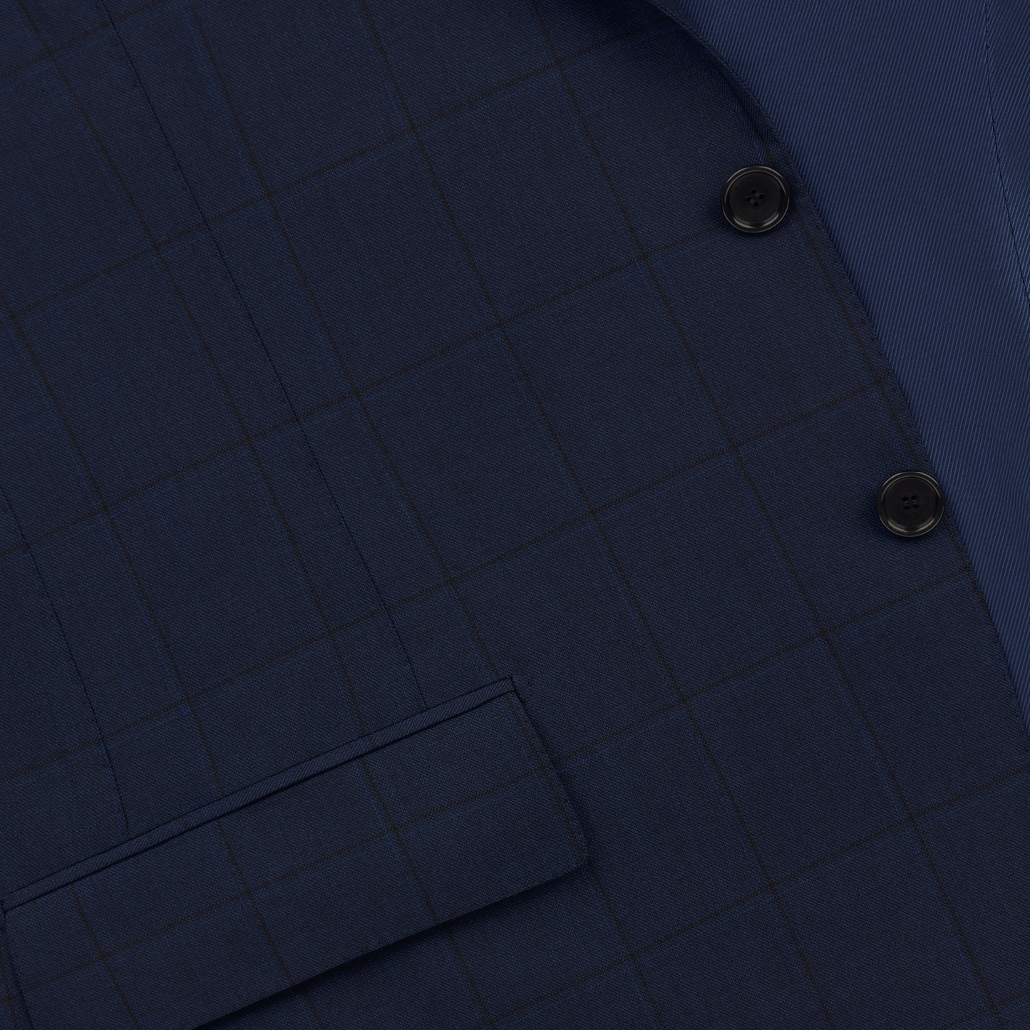Cesare Attolini Single-Breasted Windowpane Checked Wool and Cashmere-Blend Suit in Dark Blue - SARTALE