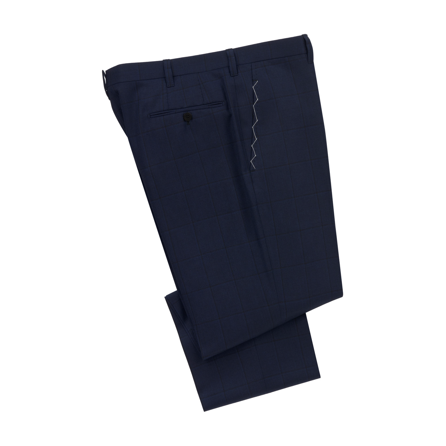 Cesare Attolini Single-Breasted Windowpane Checked Wool and Cashmere-Blend Suit in Dark Blue - SARTALE
