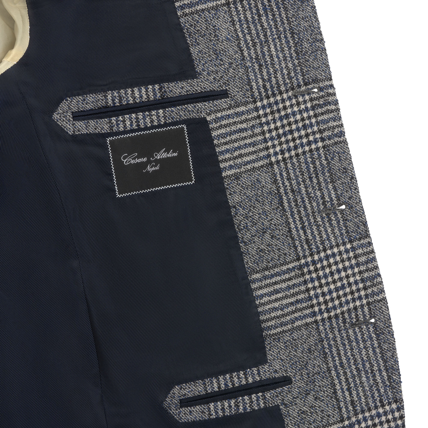 Cesare Attolini Single-Breasted Glencheck Wool, Silk and Alpaca-Blend Jacket in Grey - SARTALE