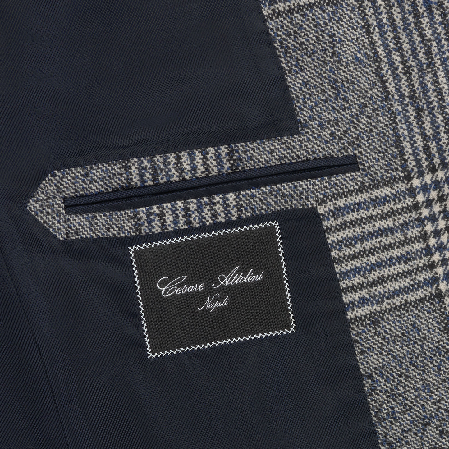 Cesare Attolini Single-Breasted Glencheck Wool, Silk and Alpaca-Blend Jacket in Grey - SARTALE