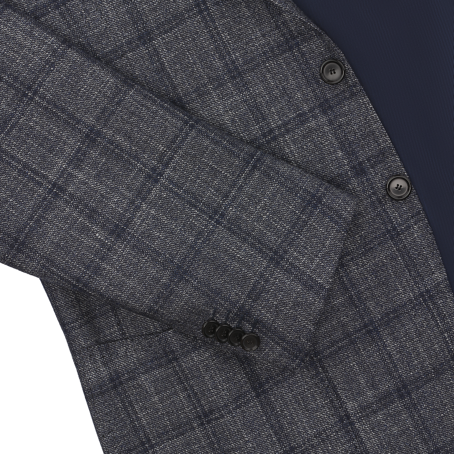 Cesare Attolini Single-Breasted Checked Wool, Silk and Cashmere-Blend Jacket in Grey and Blue - SARTALE