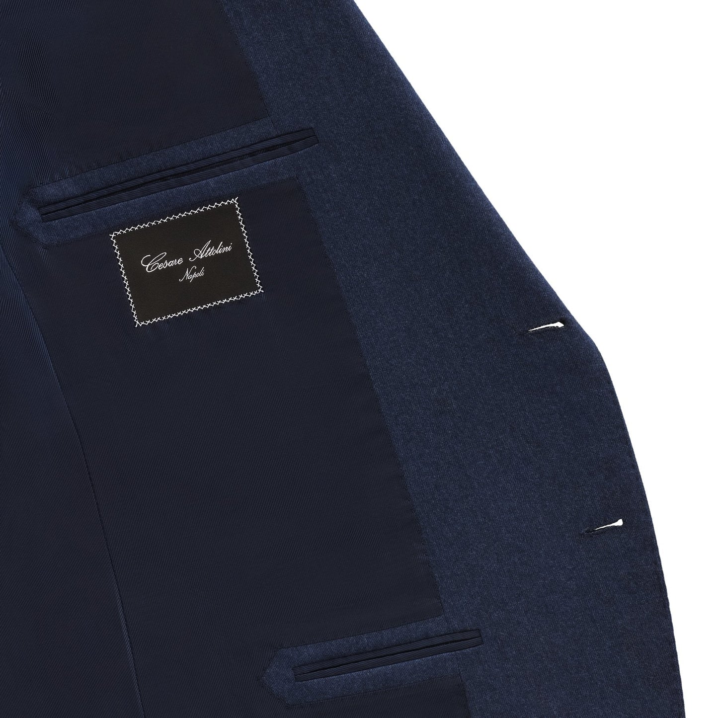 Cesare Attolini Single-Breasted Wool Suit in Blue - SARTALE
