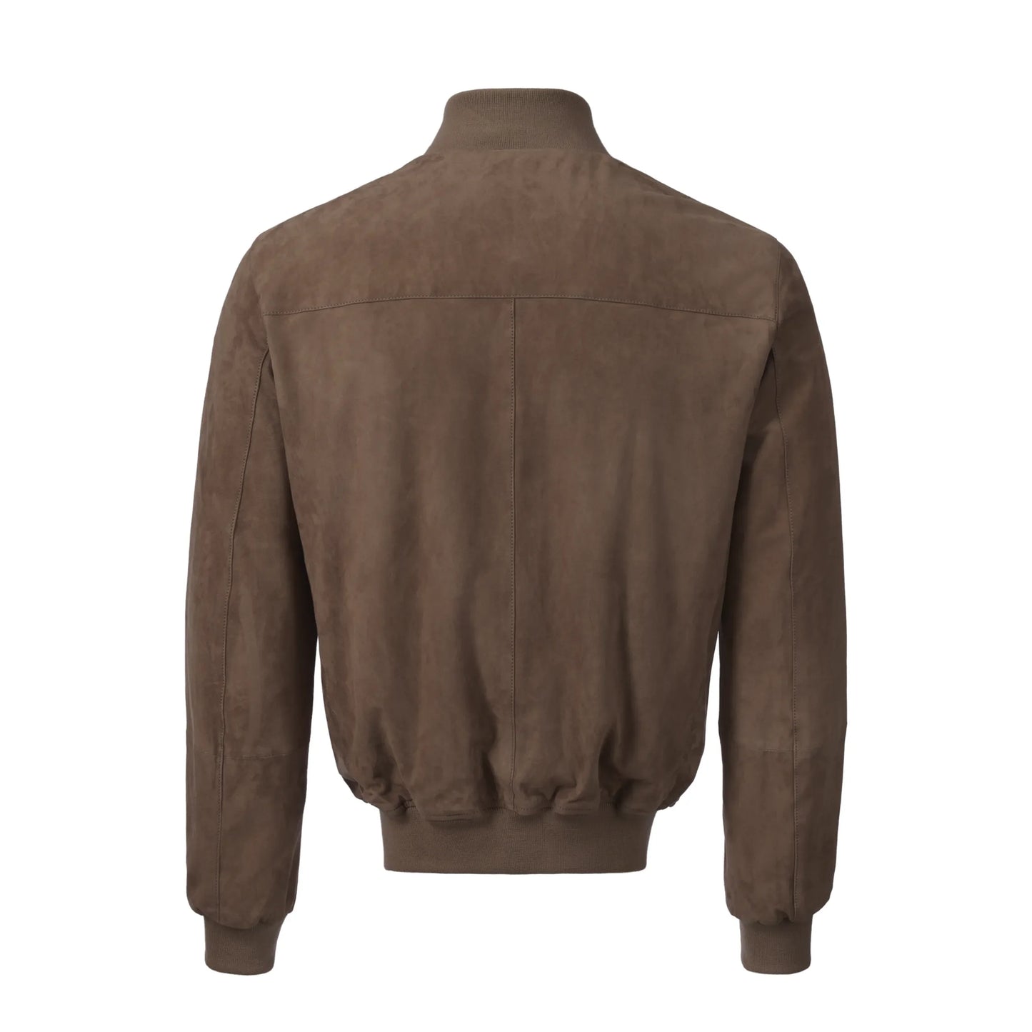 Suede Leather Bomber Jacket