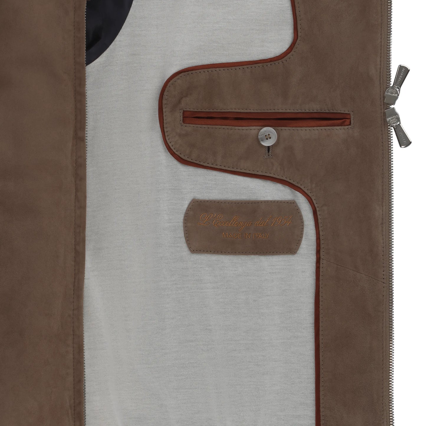 Suede Leather Bomber Jacket