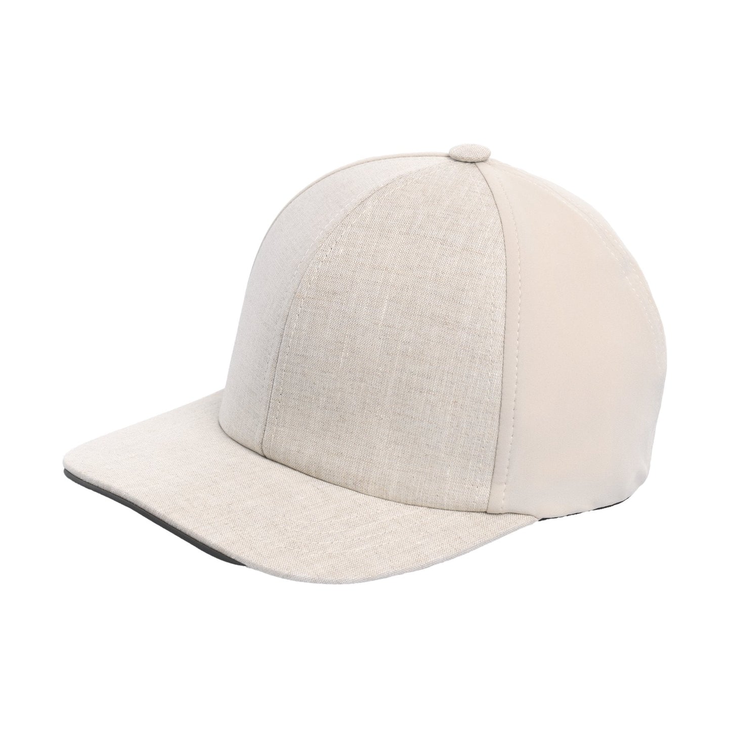 Sease Laminated-Linen Baseball Cap in Light Beige - SARTALE