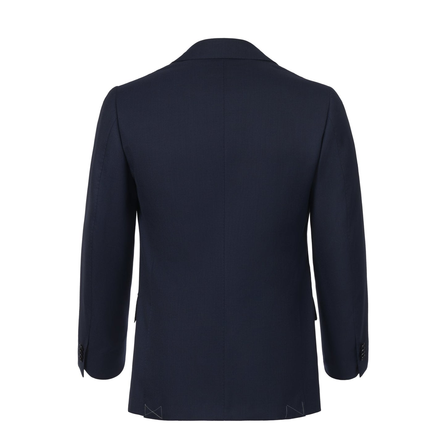 Single-Breasted Classic Wool Suit in Dark Blue