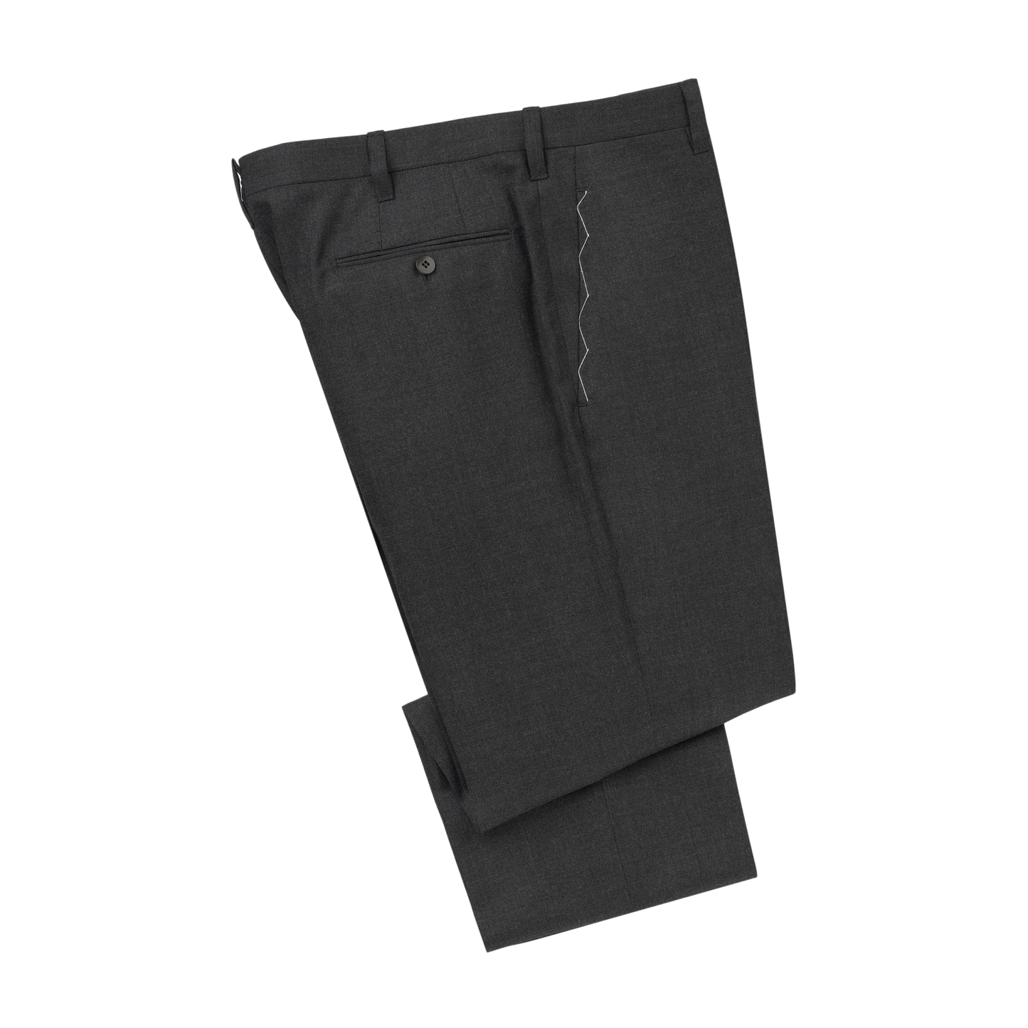 Cesare Attolini Single-Breasted Classic Wool Suit in Dark Grey - SARTALE