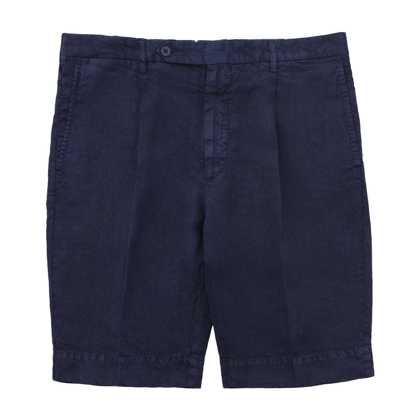 Rota Pleated Linen Bermuda Shorts - SARTALE