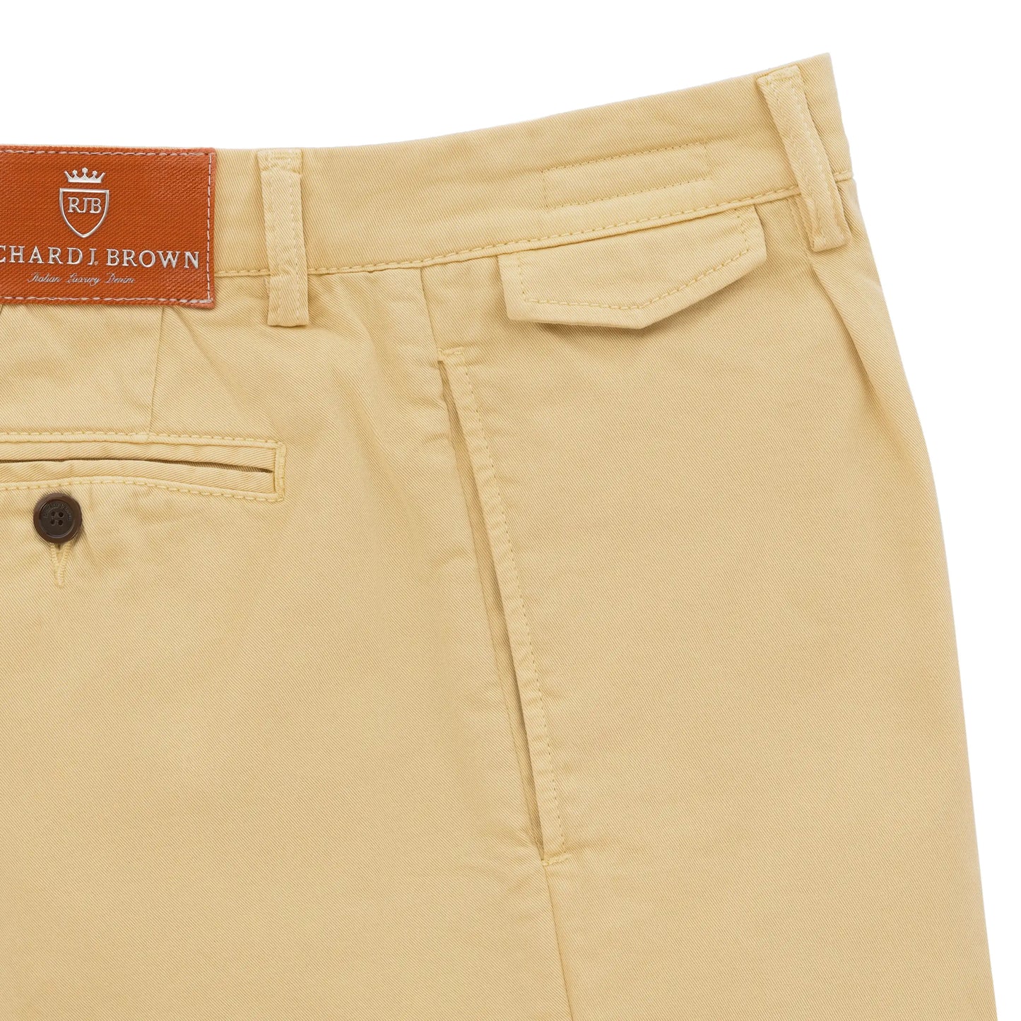 Regular-Fit Cotton Pleated Trousers in Vanille