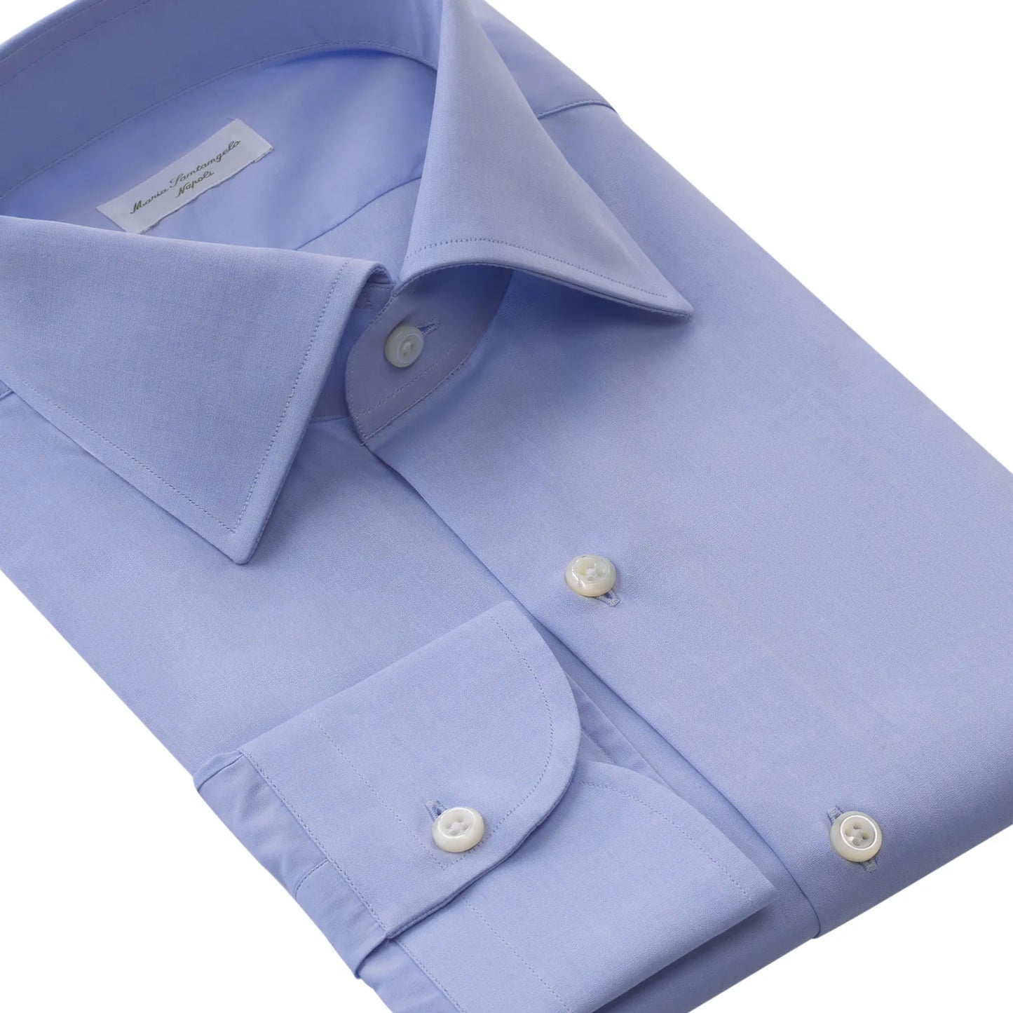 Plain Cotton Shirt in Light Blue