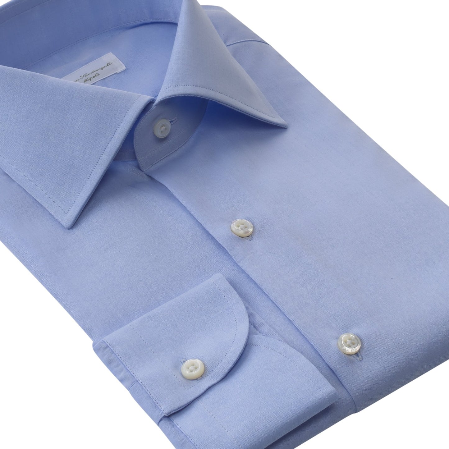 Maria Santangelo Classic Cotton Shirt in Light Blue - SARTALE