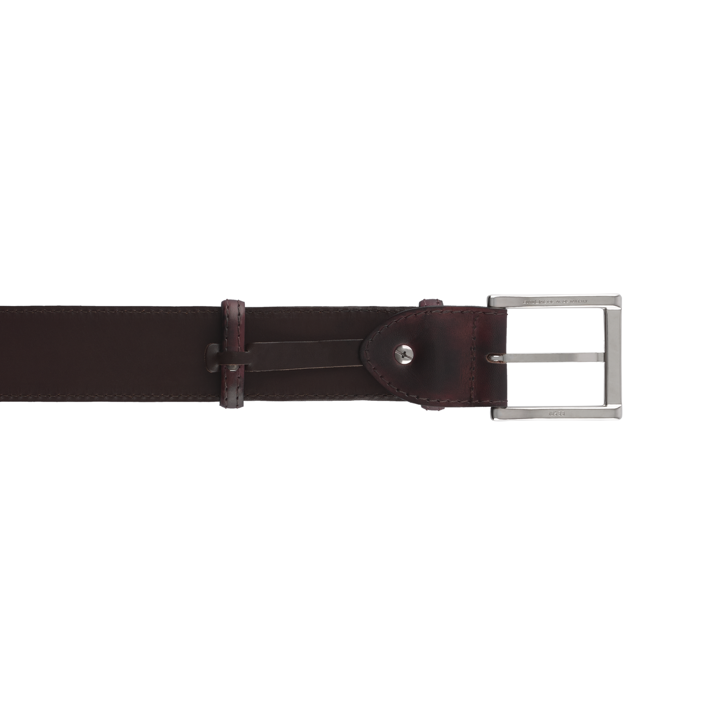 Bontoni Bontoni Leather Belt in Burgundy - SARTALE