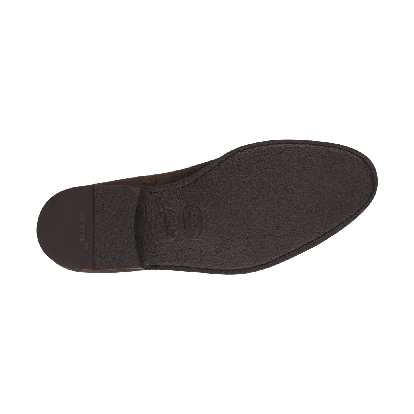 Bontoni «Brera» Five-Eyelet Oxford Suede Shoes with Perforated Details and Medallion in Dark Brown - SARTALE