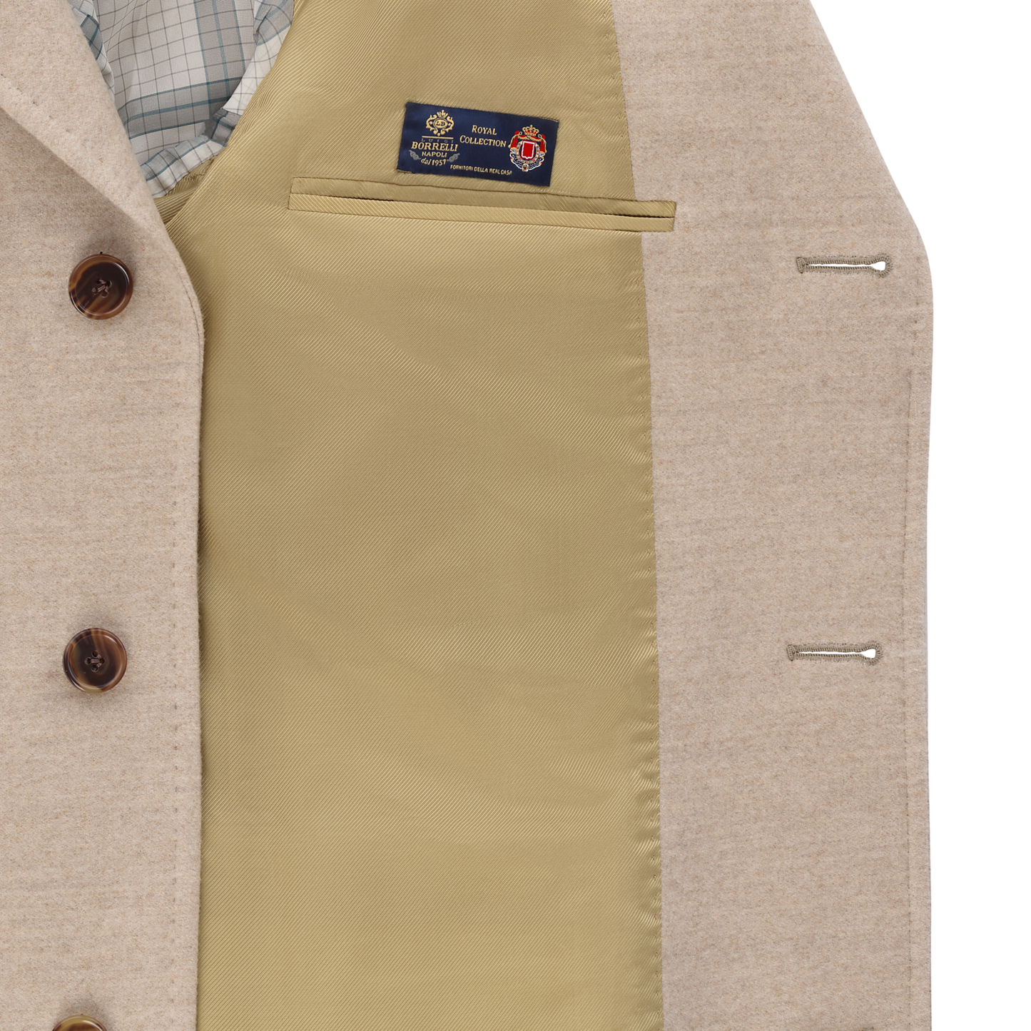 Luigi Borrelli Single-Breasted Virgin Wool Coat - SARTALE