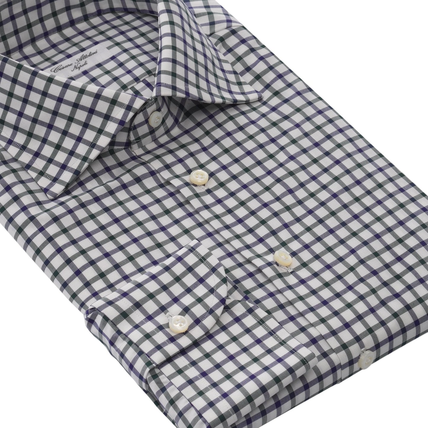 Cesare Attolini Checked Multicolor Cotton Shirt - SARTALE