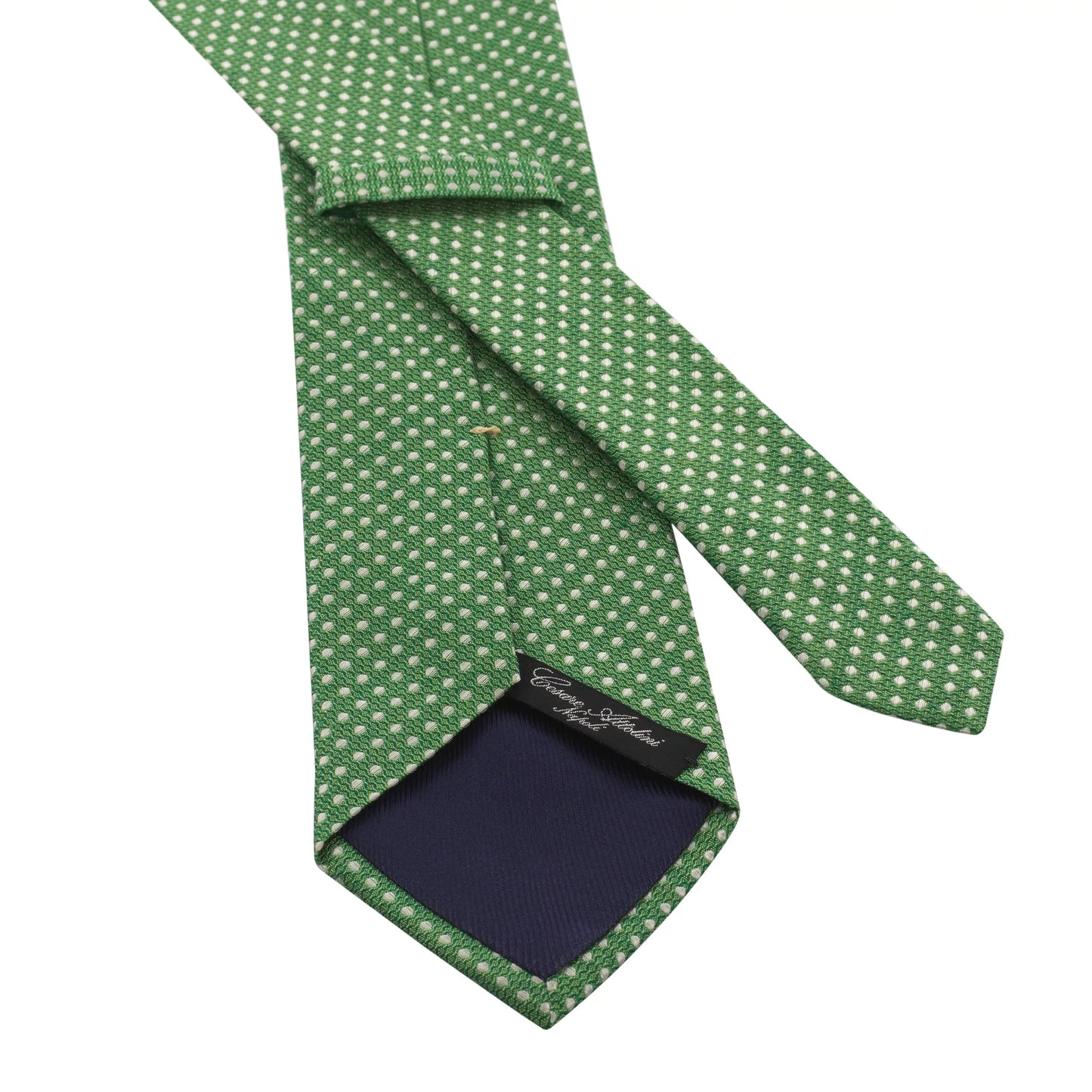 Polka-Dot Linen and Silk-Blend Tie