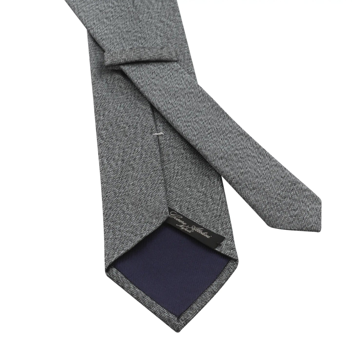 Jacquard-Silk Tie in Grey Melange