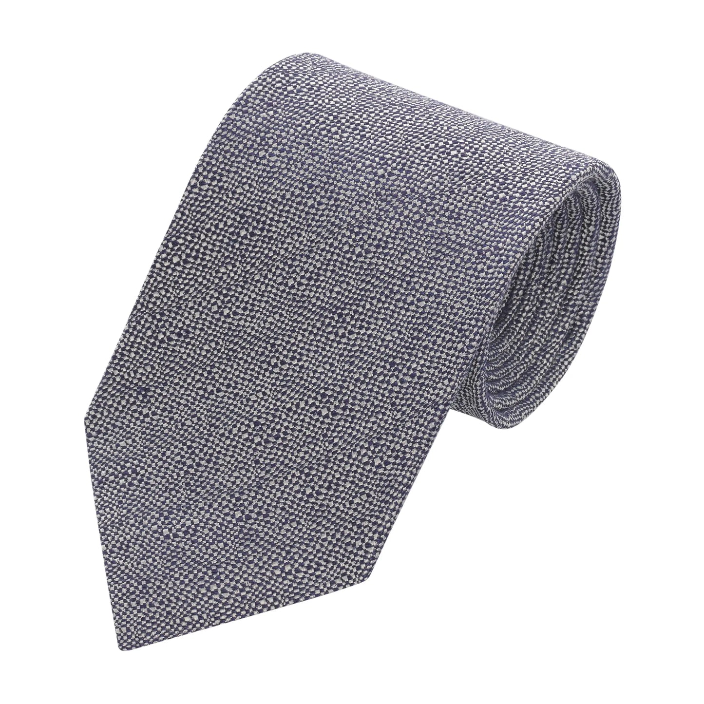 Textured Silk and Linen-Blend Tie