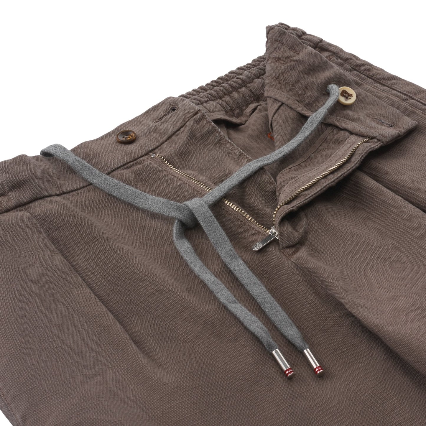 Marco Pescarolo Slim-Fit Linen and Cotton-Blend Trousers in Brown - SARTALE