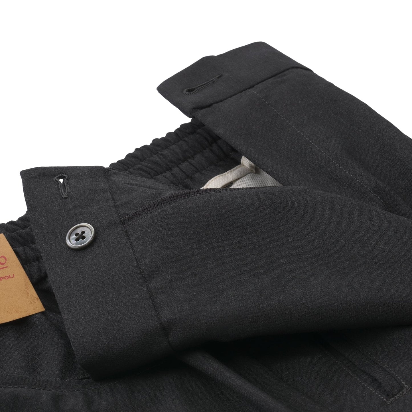 Marco Pescarolo Slim-Fit Virgin Wool Pleated Drawstring Anthracite Trousers - SARTALE