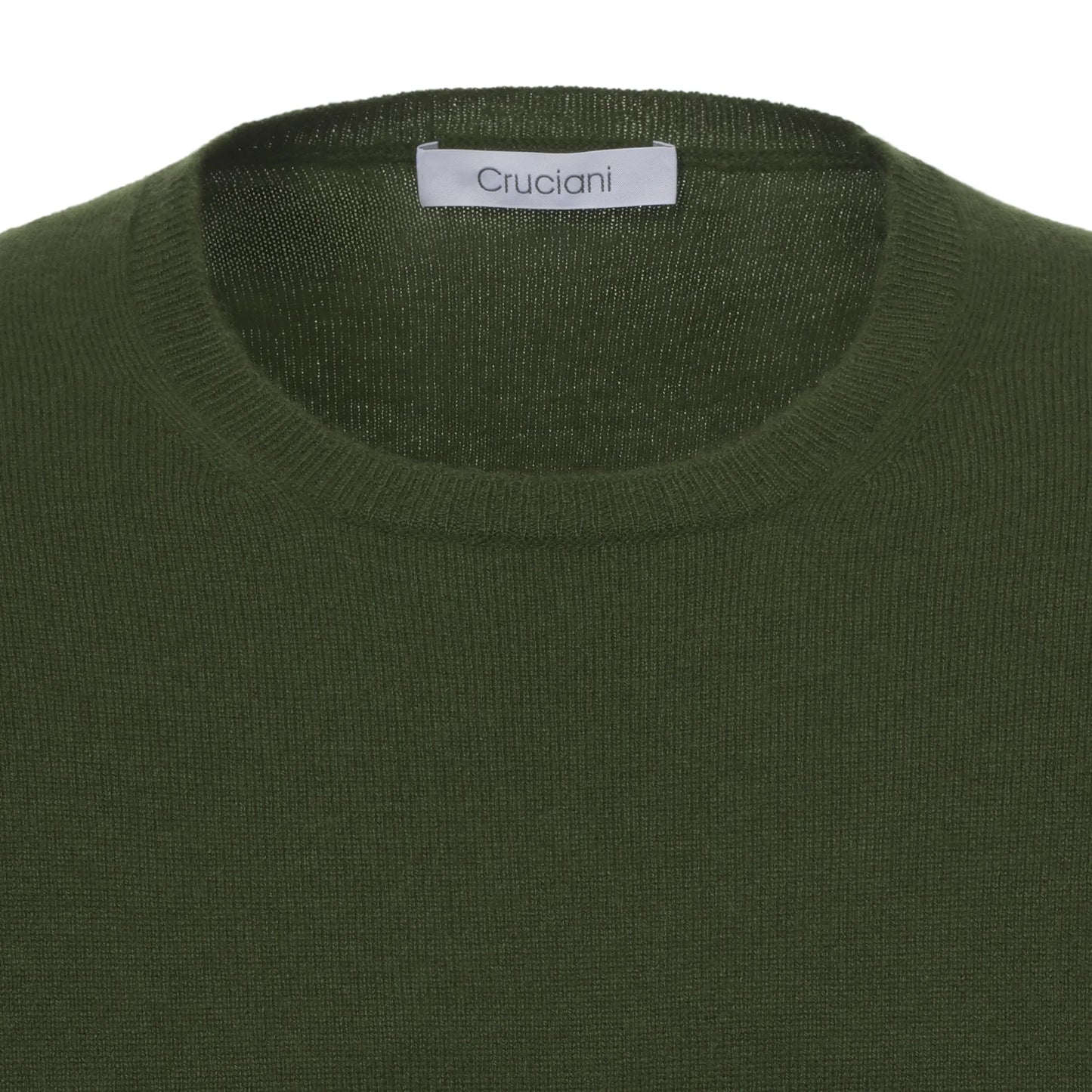 Crewneck Cashmere Sweater in Forest Green