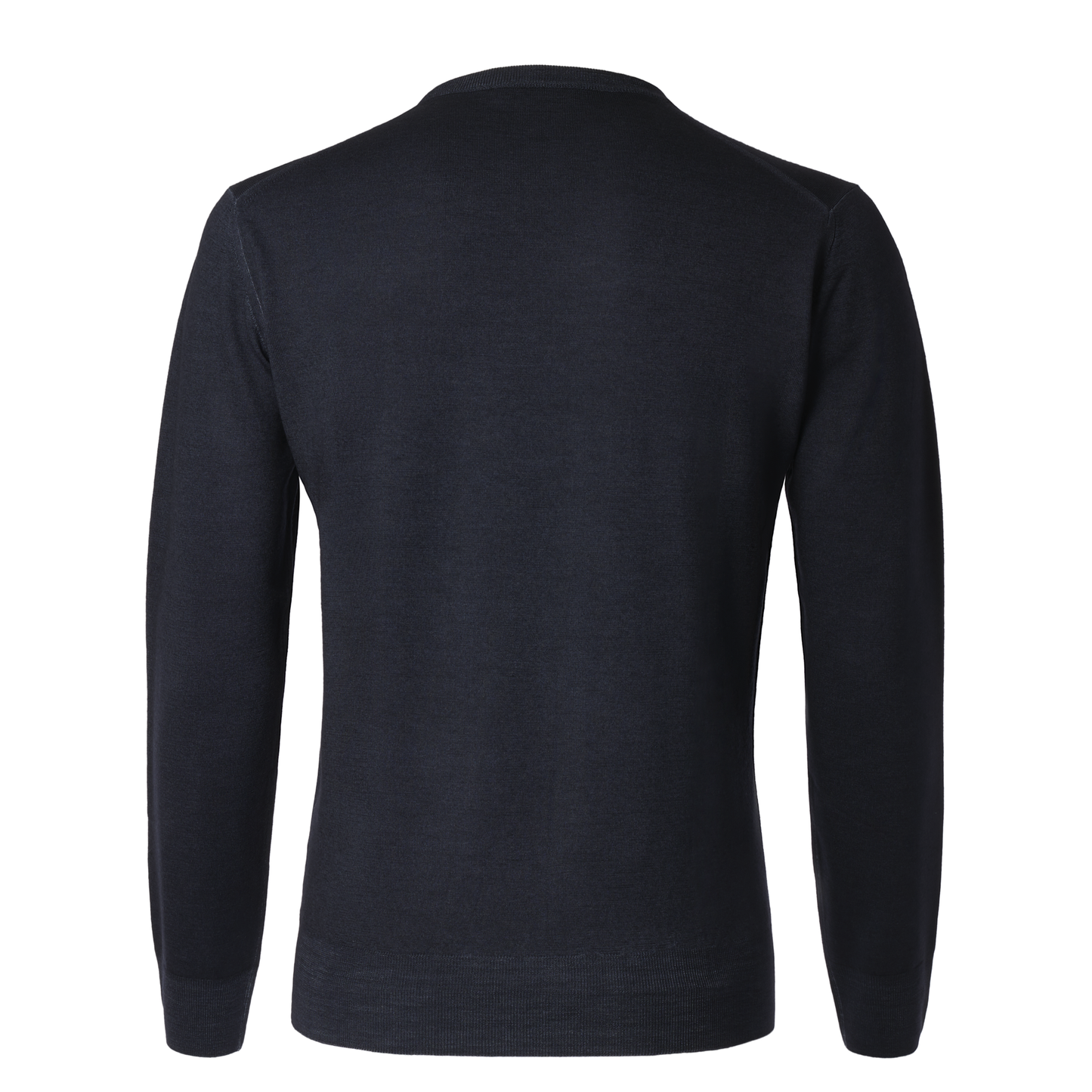Cruciani Crew-Neck Wool Sweater in Dark Blue - SARTALE