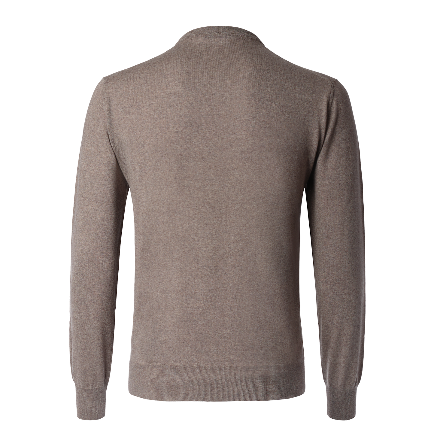 Cruciani Crew-Neck Wool Sweater in Brown - SARTALE
