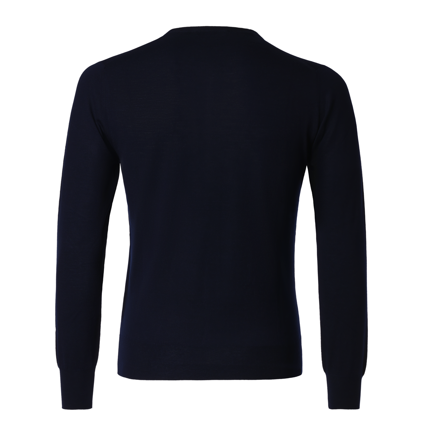 Cruciani Crew-Neck Wool Sweater in Dark Blue - SARTALE