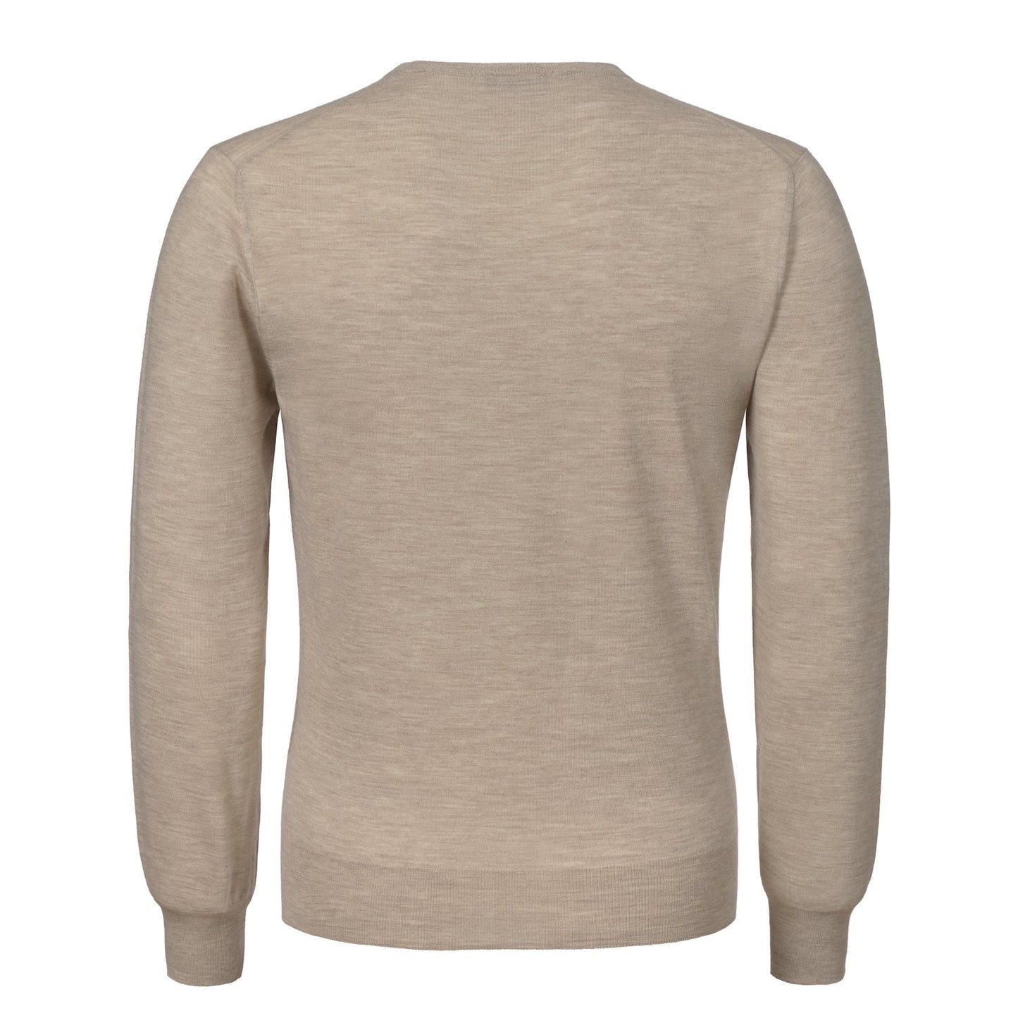 Cruciani Crew-Neck Super Soft Wool Sweater in Beige - SARTALE