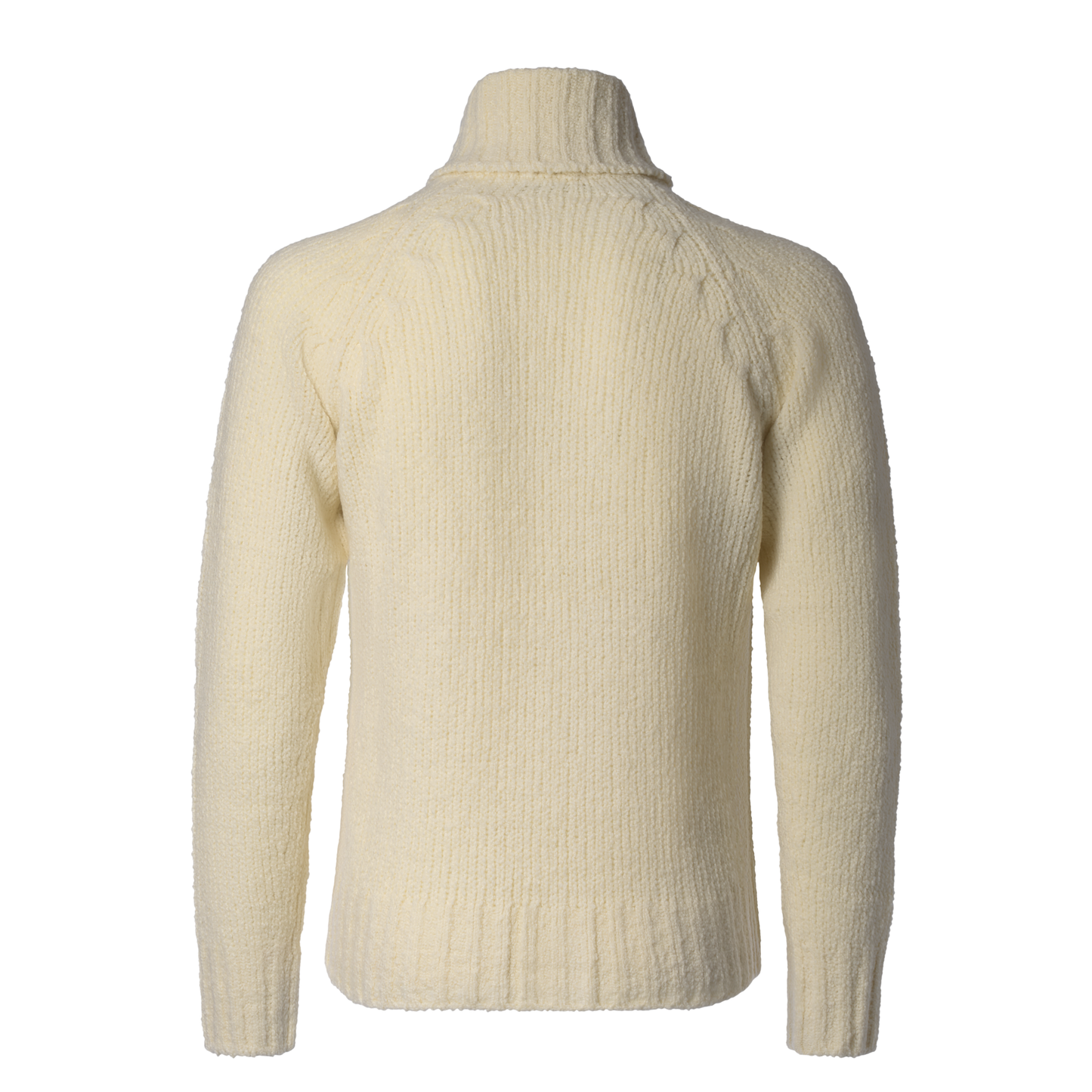 Cruciani Turtleneck Knitted Champagne Sweater with Half-Zip - SARTALE