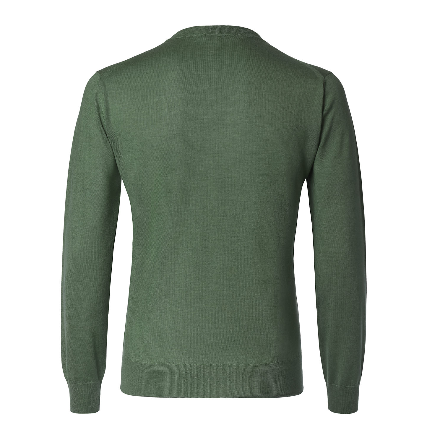 Cruciani Crew-Neck Cashmere and Silk-Blend Sweater in Olive Green - SARTALE