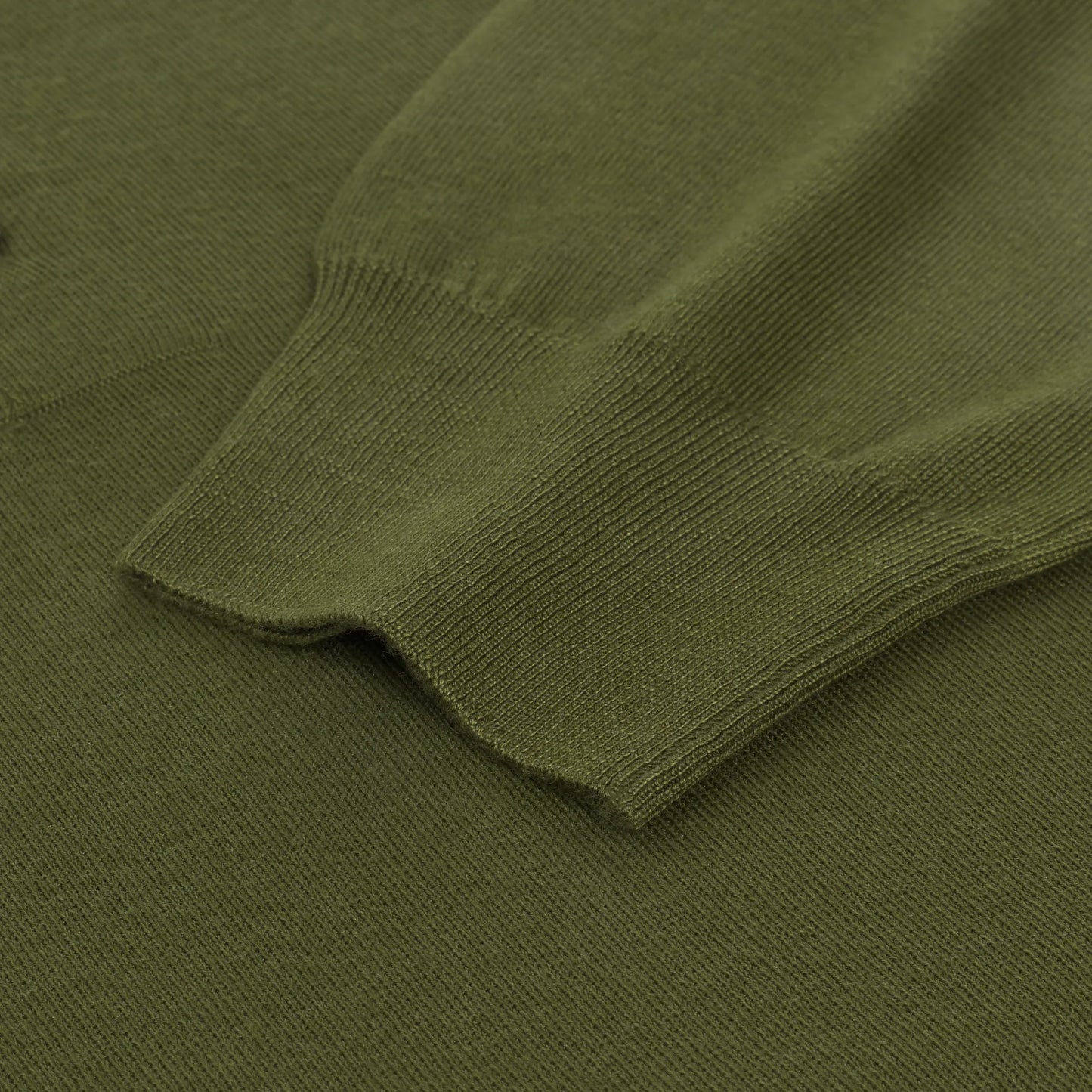 Cashmere Blend Polo Shirt in Crocodile Green