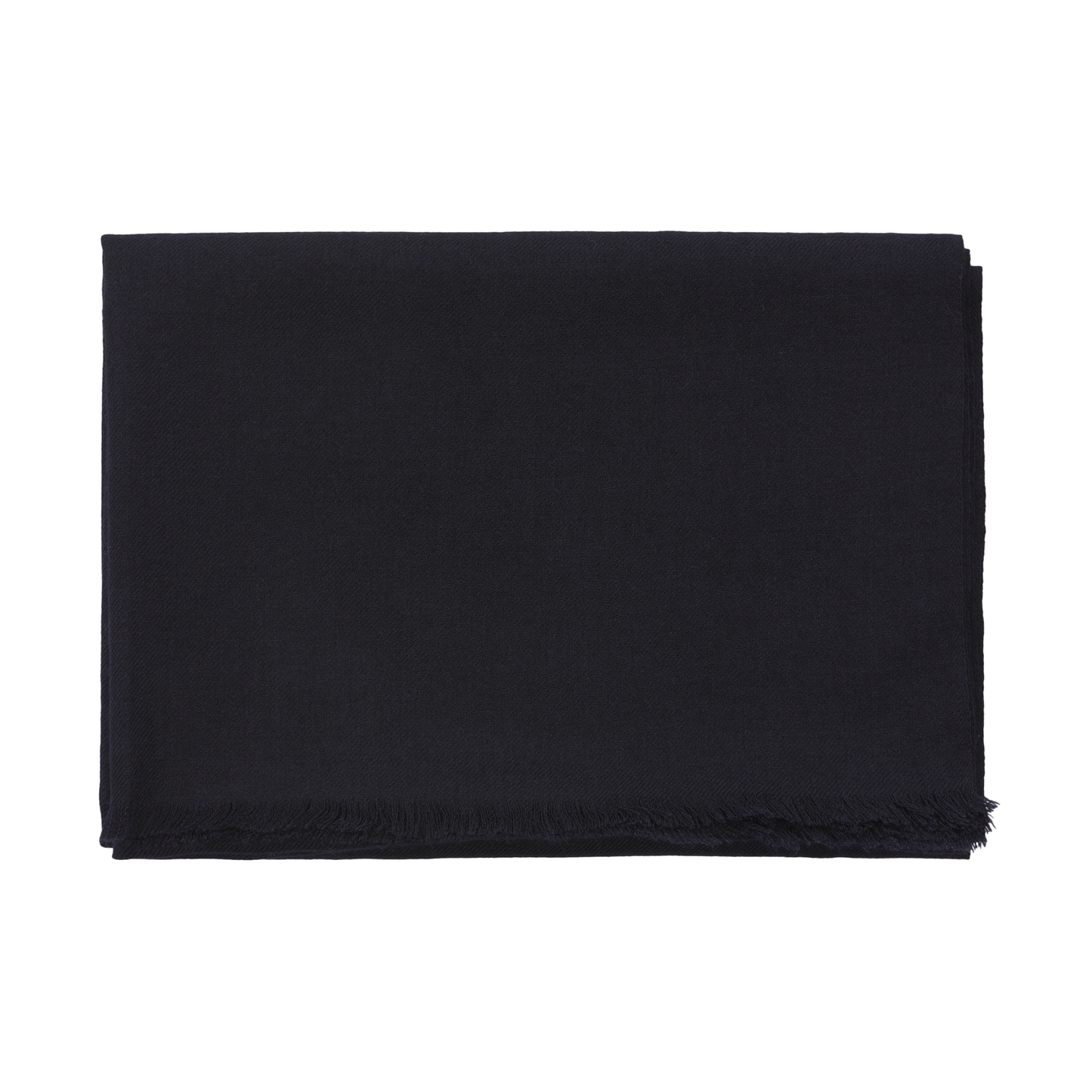 Cesare Attolini Fringed Cashmere and Silk-Blend Scarf in Dark Blue (3) - SARTALE