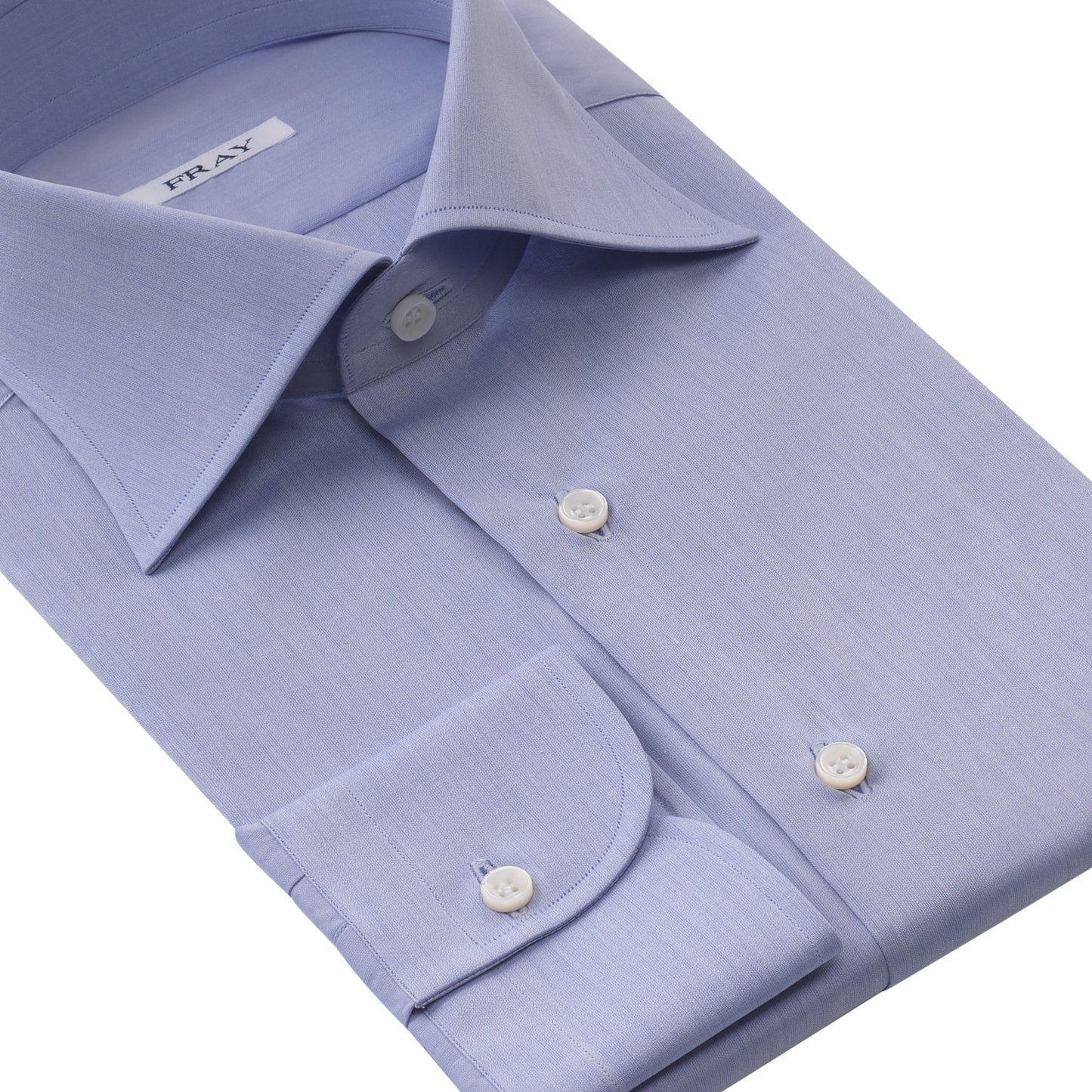 Fray Classic Cotton Shirt in Light Blue - SARTALE