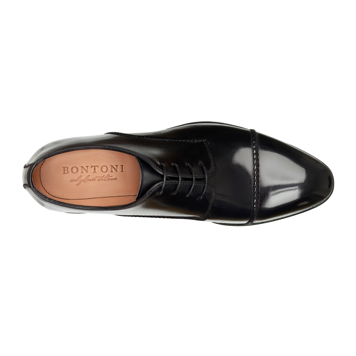 Bontoni "D'Amore" Four-Eyelet Derby with Hand-Stitched Braided Cap Toe Details - SARTALE
