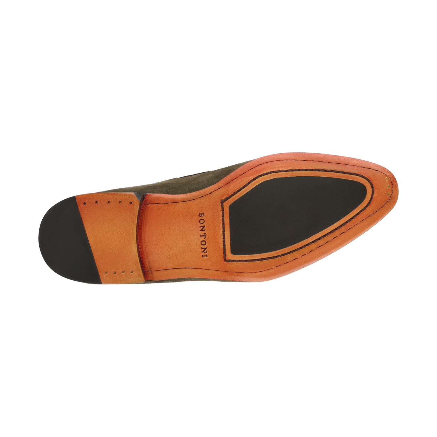 Bontoni "De Sica" Suede Loafer with Hand-Stitched Details - SARTALE
