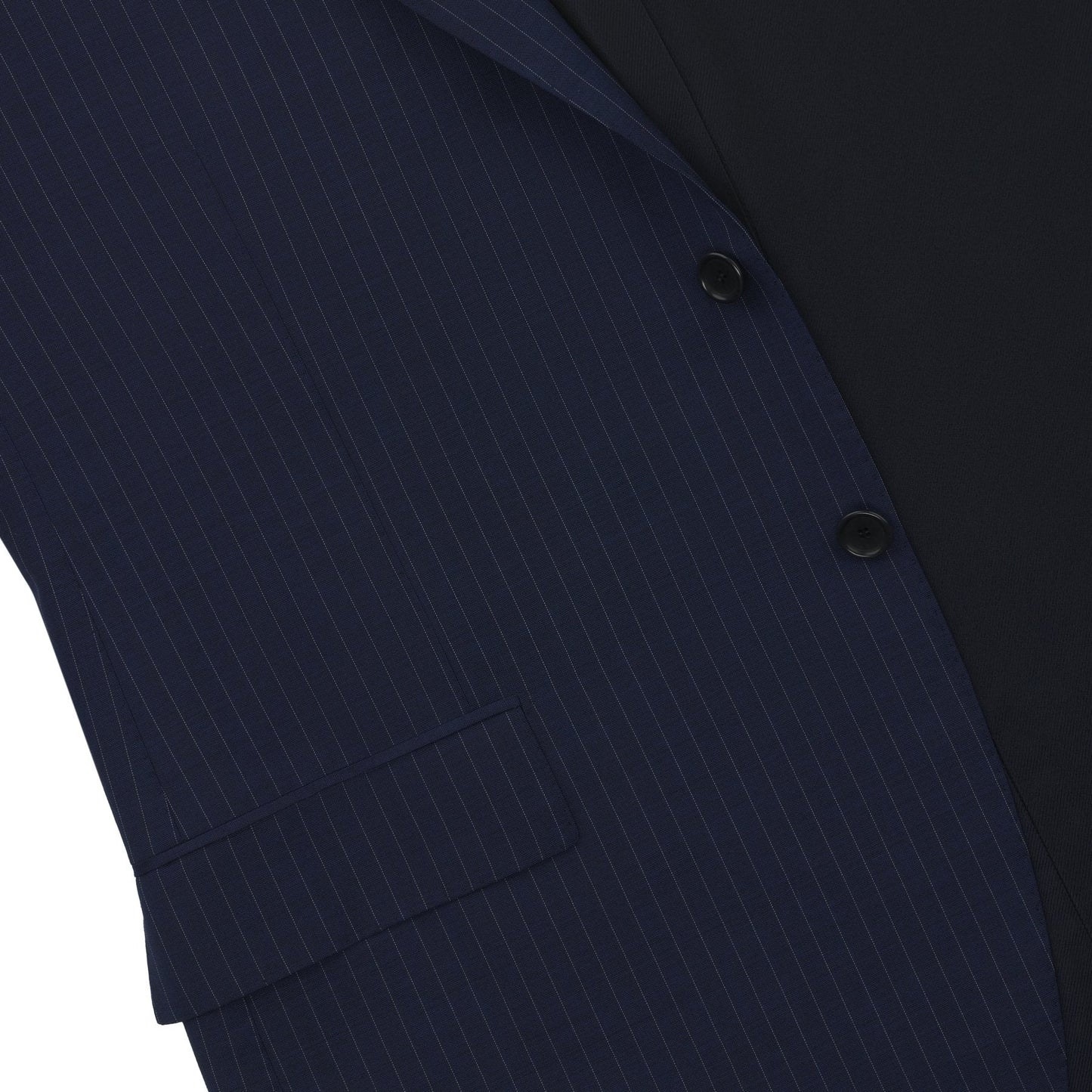 Cesare Attolini Single-Breasted Striped Wool Suit in Blue - SARTALE