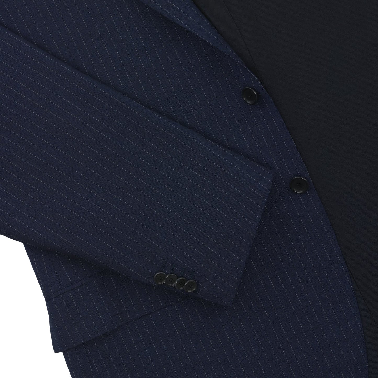 Cesare Attolini Single-Breasted Striped Wool Suit in Blue - SARTALE