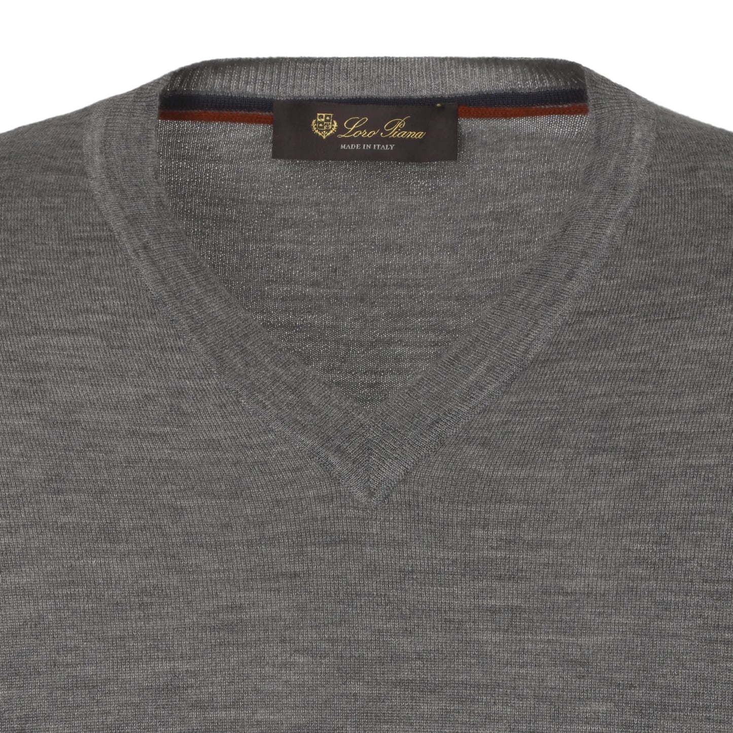 V-Neck Cashmere Sweater in Grey