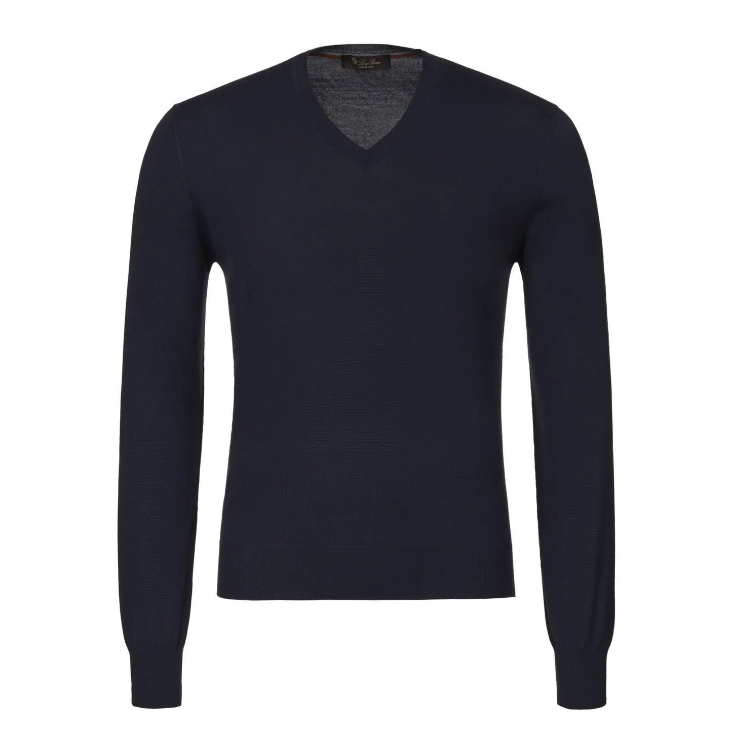 V-Neck Cashmere Sweater in Navy Blue