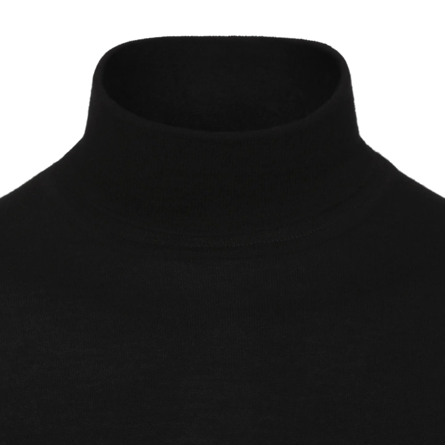 Turtleneck Cashmere Sweater in Black