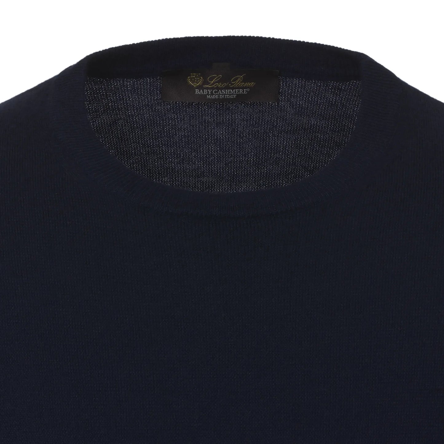 Crew-Neck Cashmere Sweater in Dark Blue