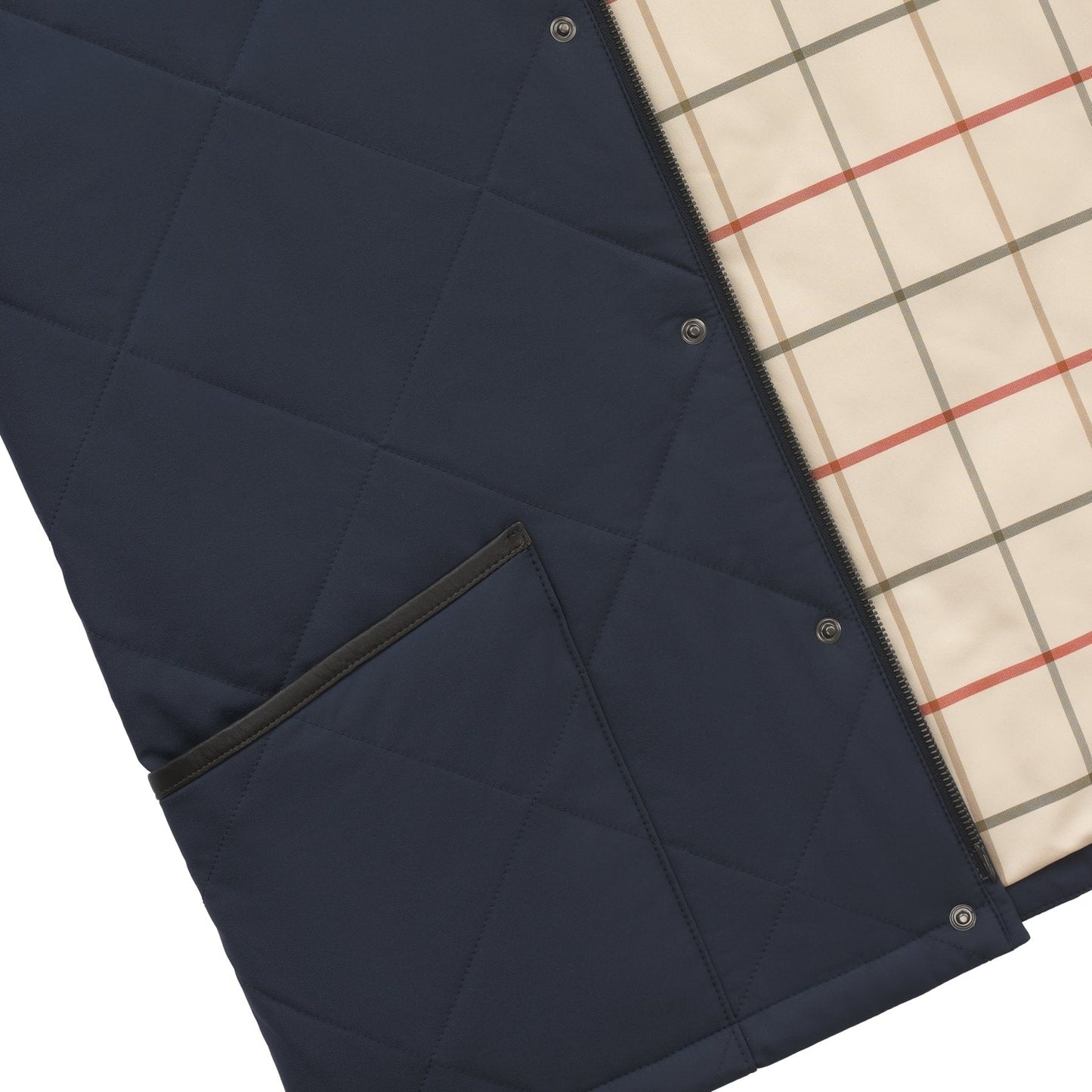 Loro Piana Quilted Windstorm Jacket in Dark Blue - SARTALE