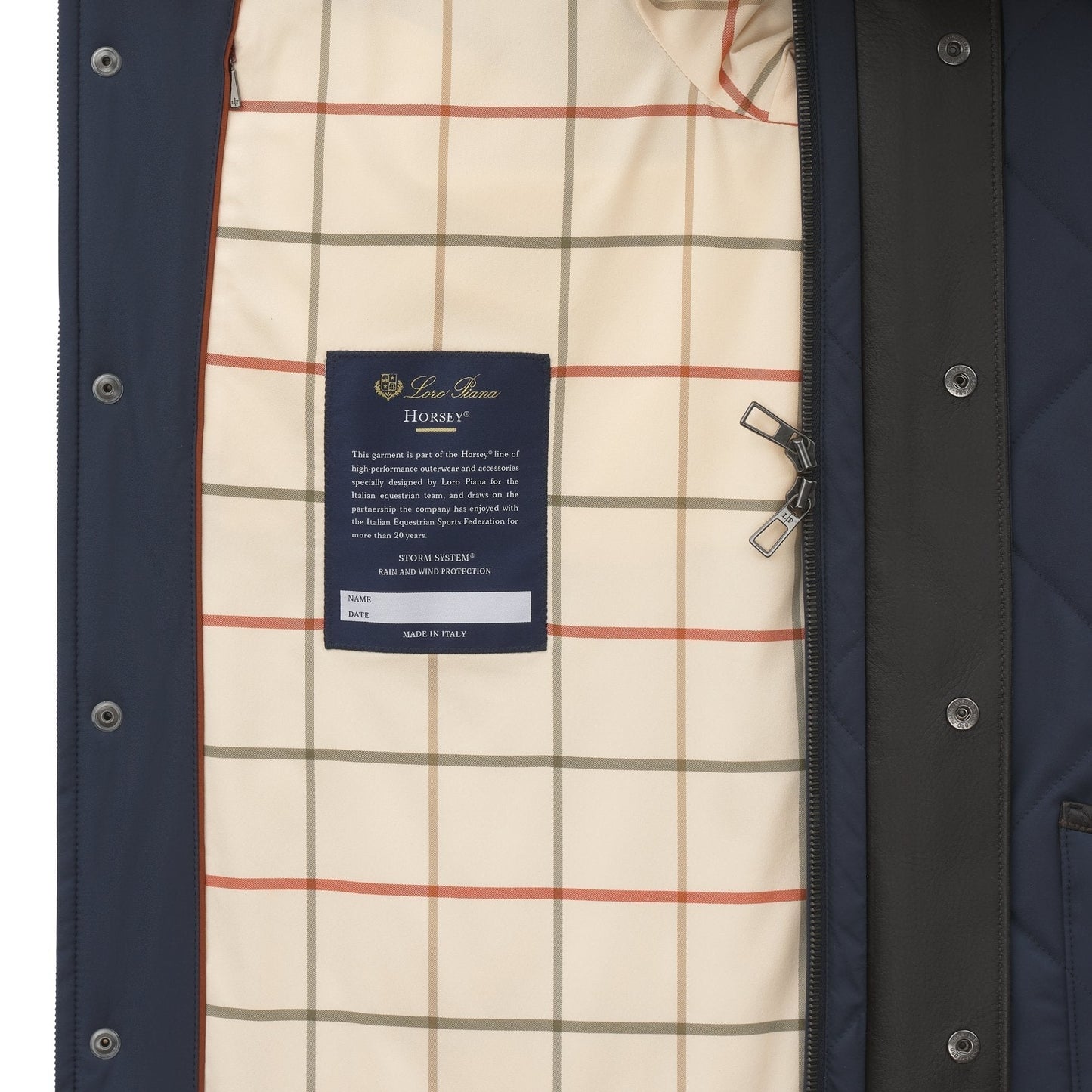 Loro Piana Quilted Windstorm Jacket in Dark Blue - SARTALE