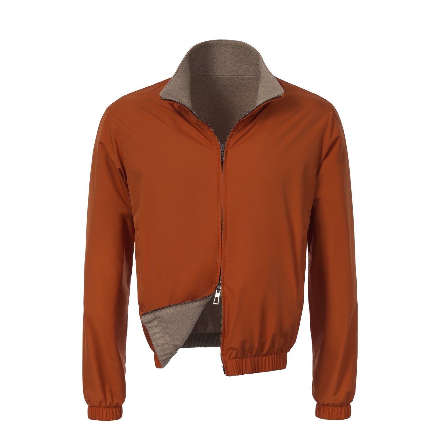 Loro Piana Reversible Windmate Bomber Jacket in Orange - SARTALE